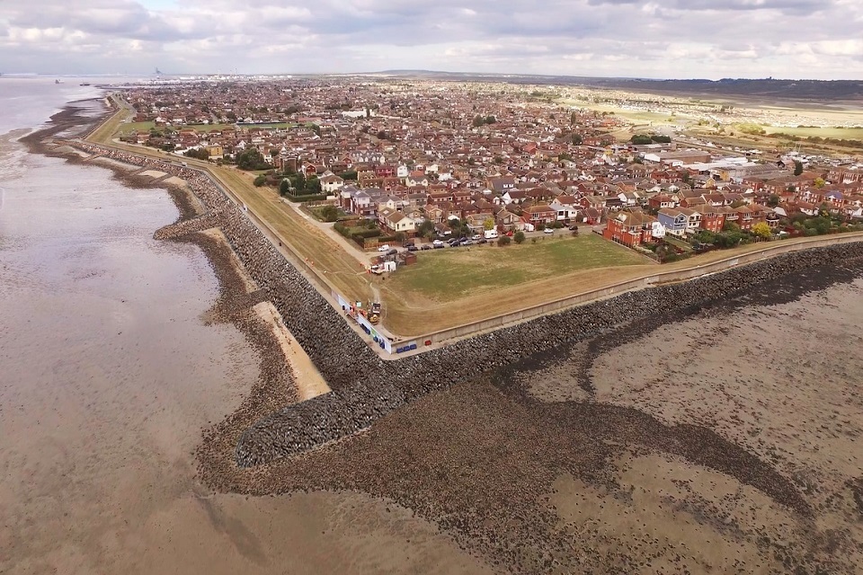 Canvey Island southern shoreline revetment project